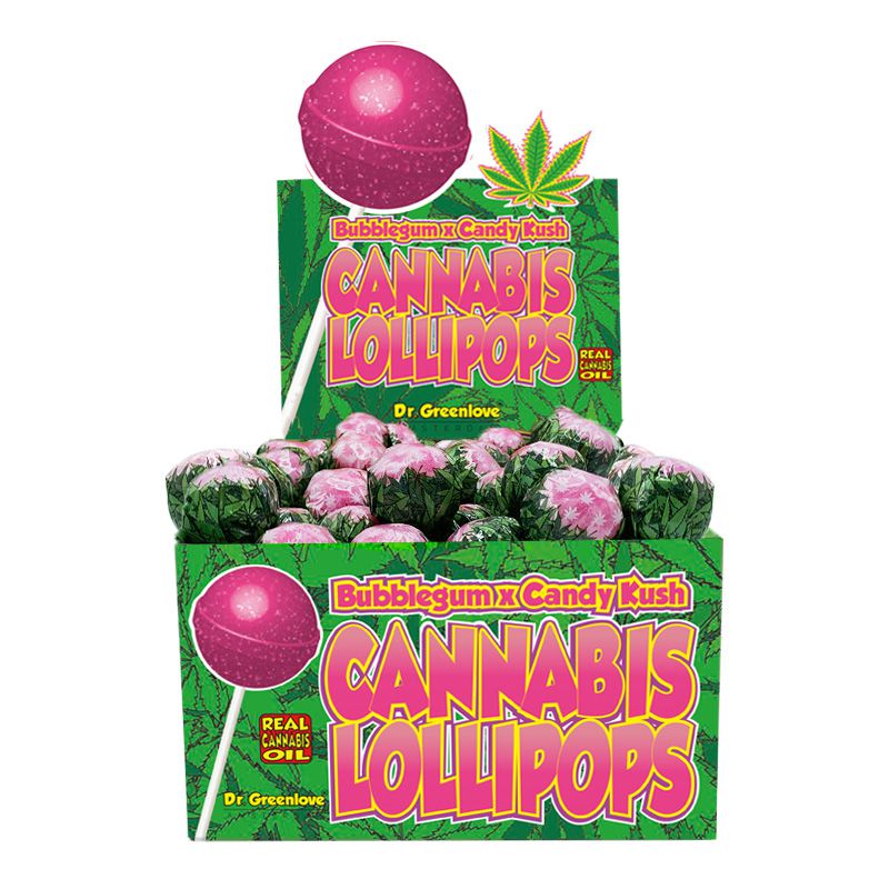 Cannabis Lollipop Bubblegum Candy Kush, 18g